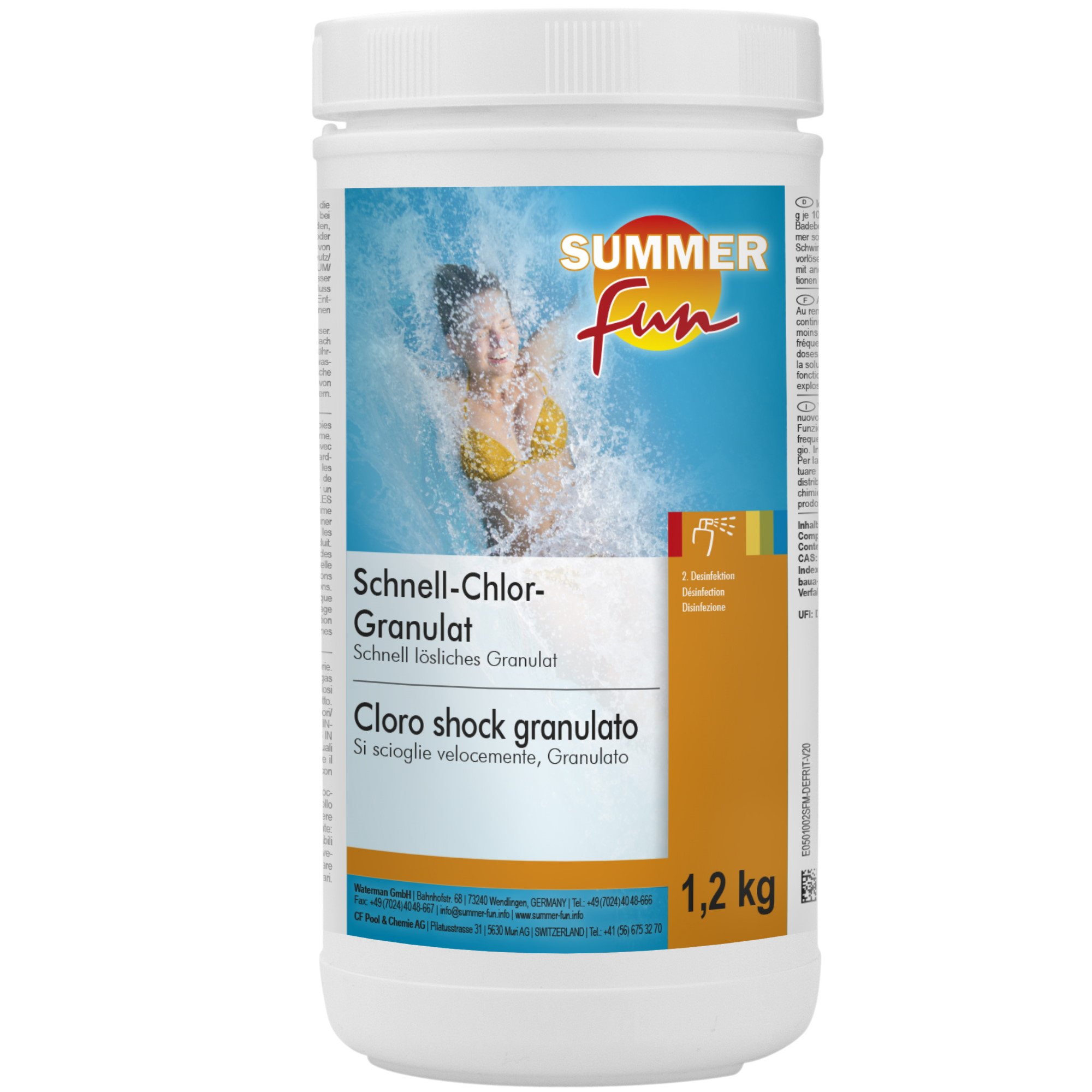 Summer Fun - Chlor-Schnell-Desinfektion, 1,2 kg
